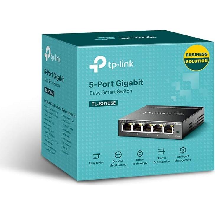 Switch Ethernet Gigabit TP-Link TL-SG105E 5 Puertos Metal