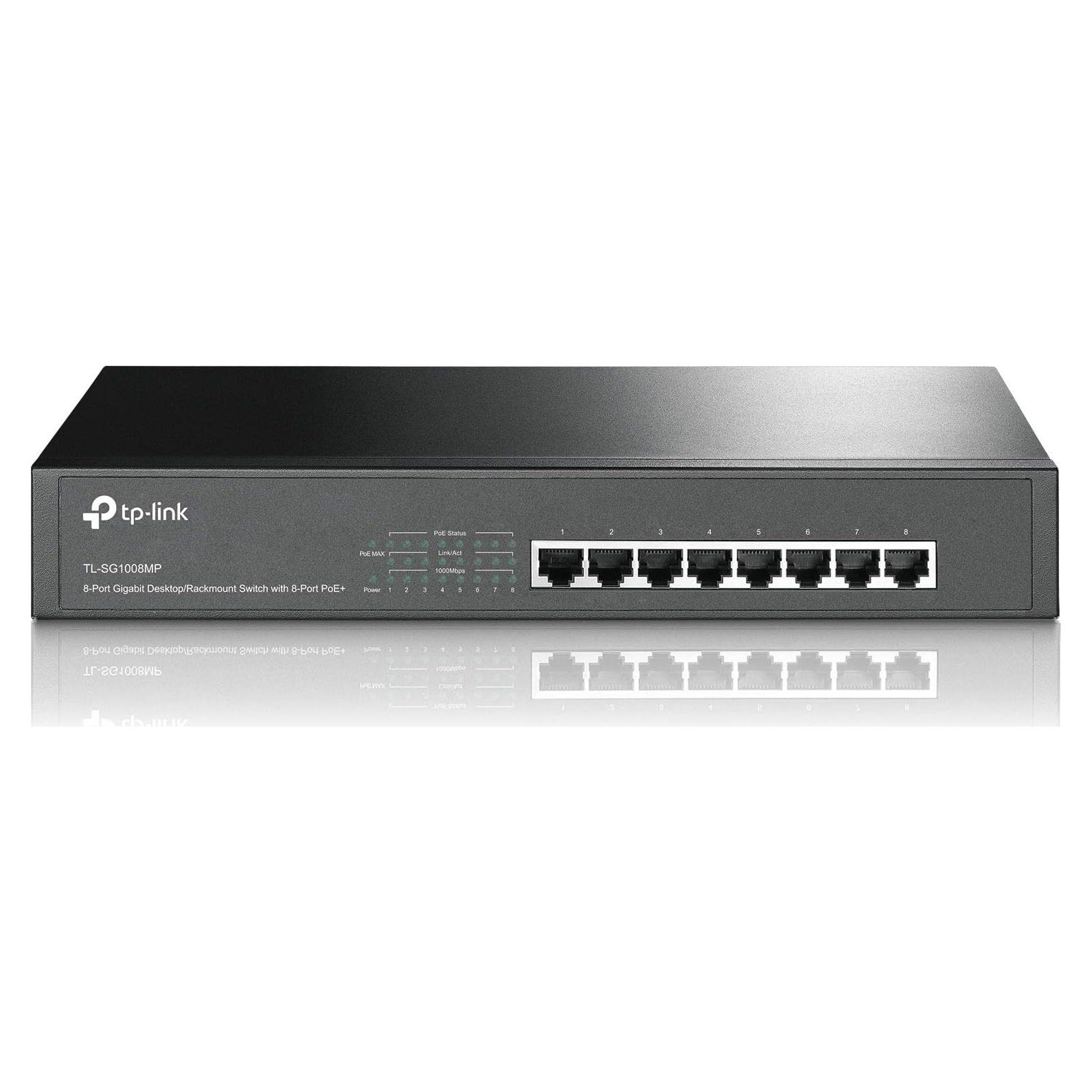 Switch TP-Link TL-SG1008MP 8 Puertos PoE+ 126W Gigabit