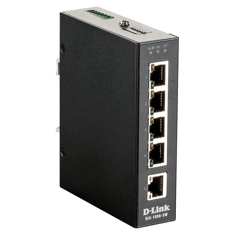 Switch Industrial D-Link DIS-100G-5W 5 Puertos Gigabit Plug and Play