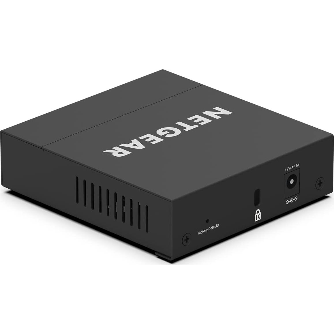 Switch Ethernet Gigabit NETGEAR GS305E 5 Puertos Gestión Fácil