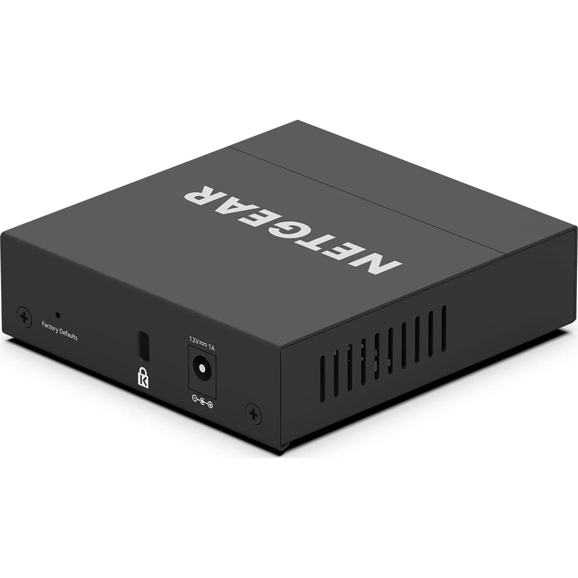 Switch Ethernet Gigabit NETGEAR GS305E 5 Puertos Gestión Fácil