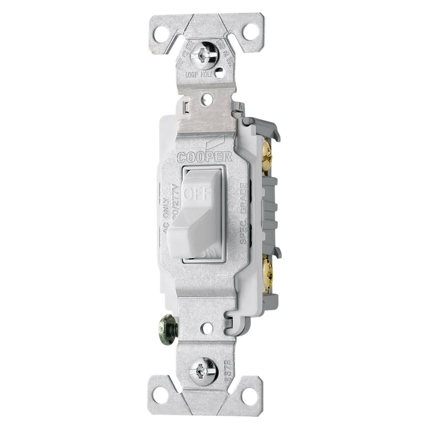 Interruptor de Palanca Compacto EATON CS115W 15A Blanco