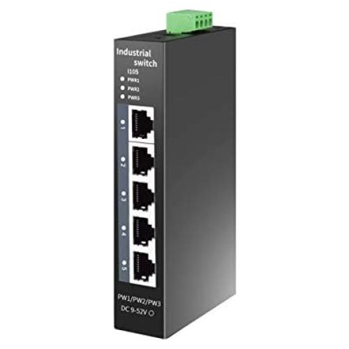 Interruptor Ethernet Industrial STEAMEMO I105 5 Puertos 100Mbps