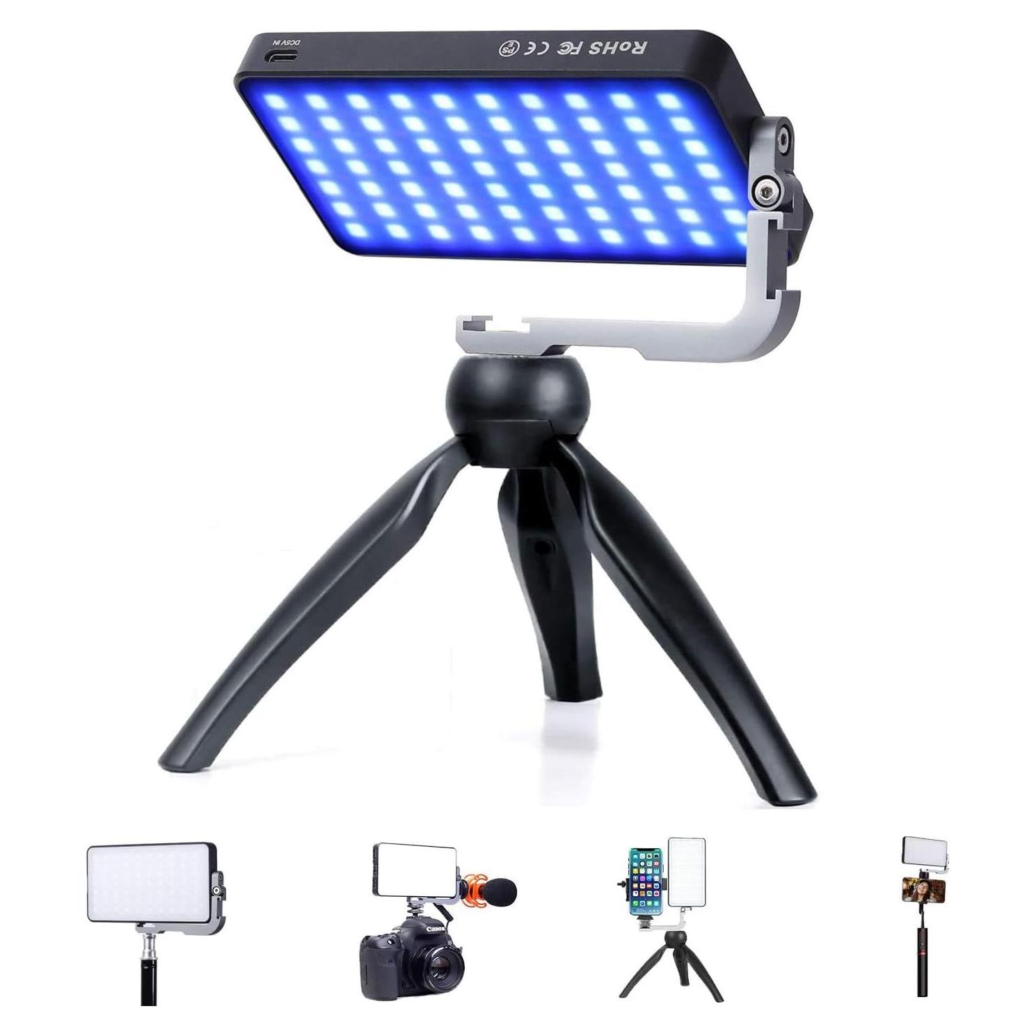 G2 Luz de Cámara LED RGB IVISII Batería 4300mAh 2600-10000K