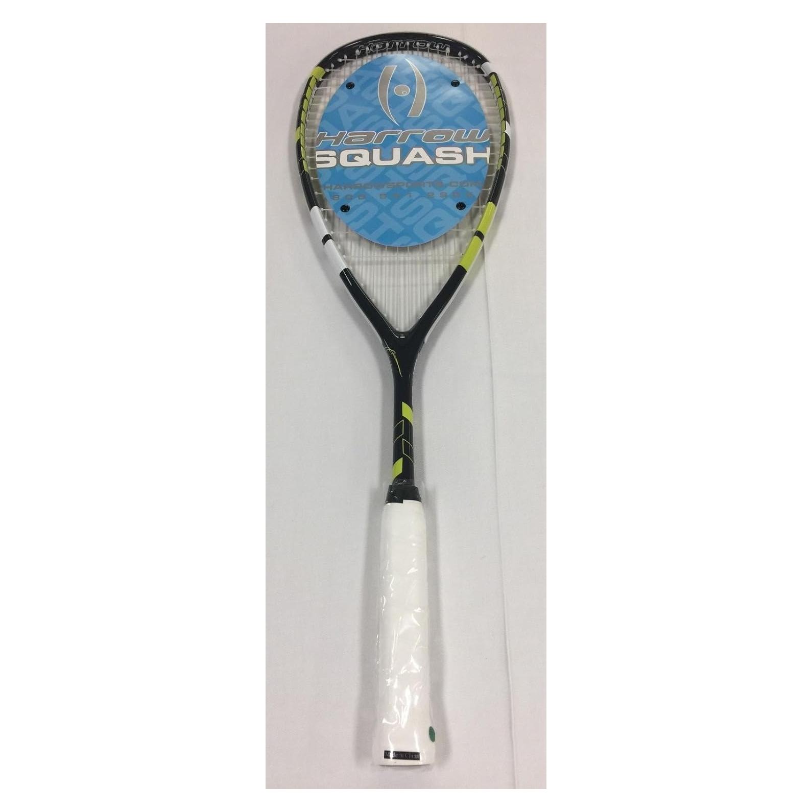 Raqueta de Squash Harrow Fury Negra/Amarilla 181g