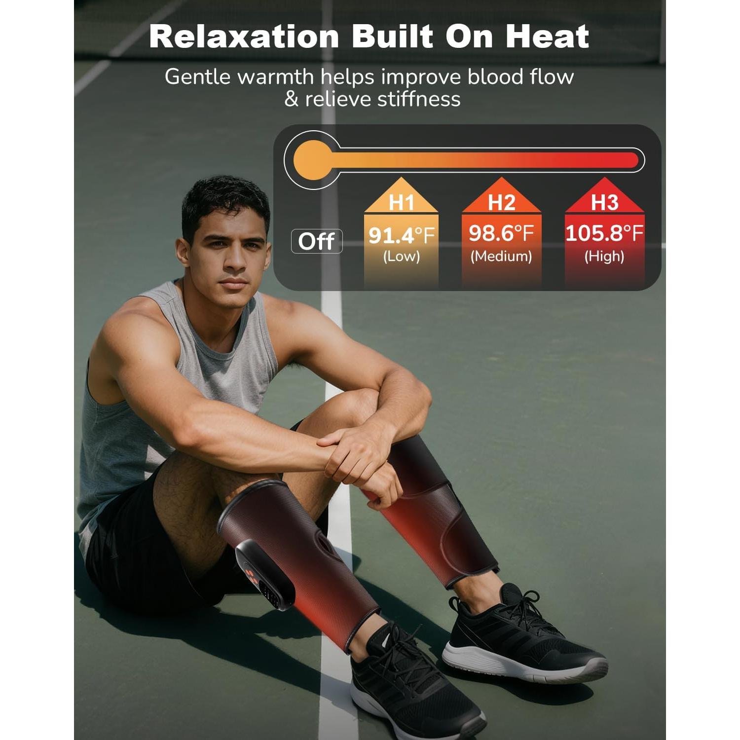 Masajeador de Pantorrillas JZBRAIN con Calor y Compresión