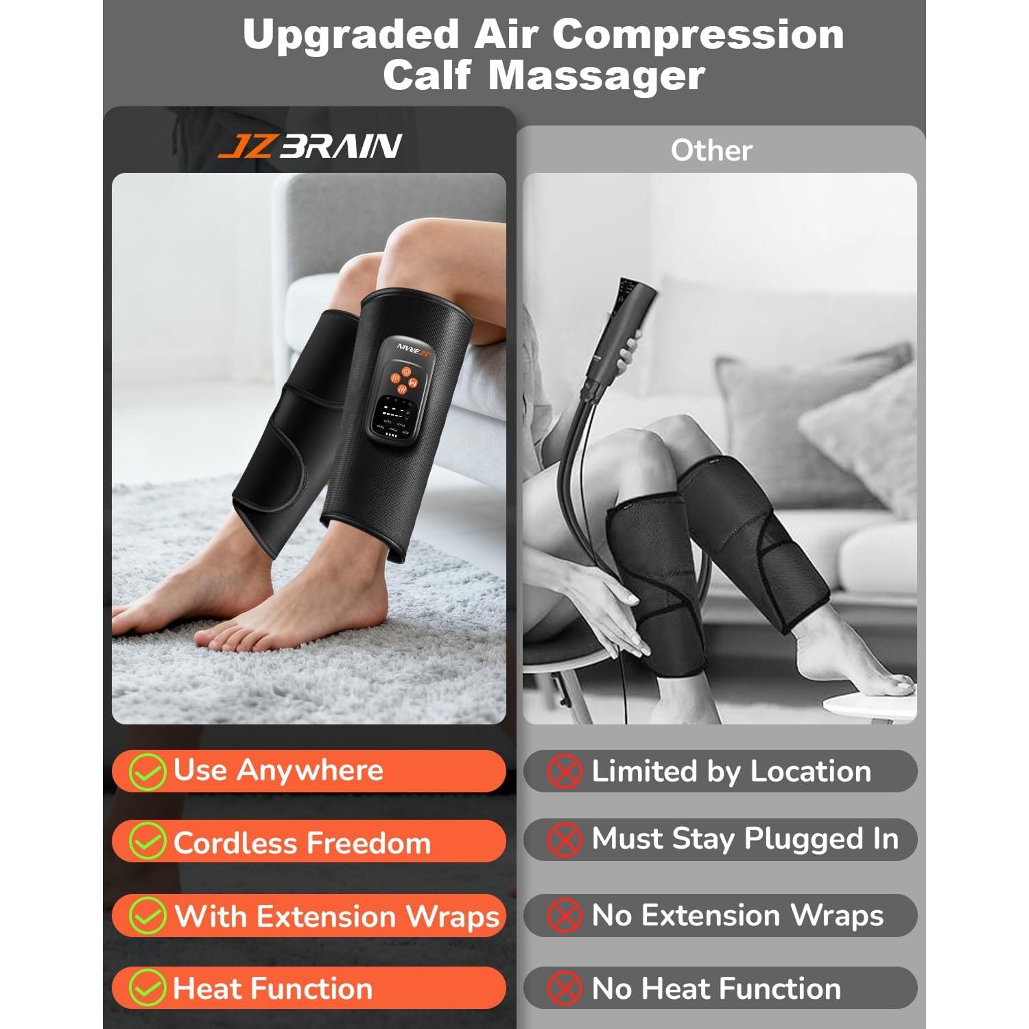 Masajeador de Pantorrillas JZBRAIN con Calor y Compresión