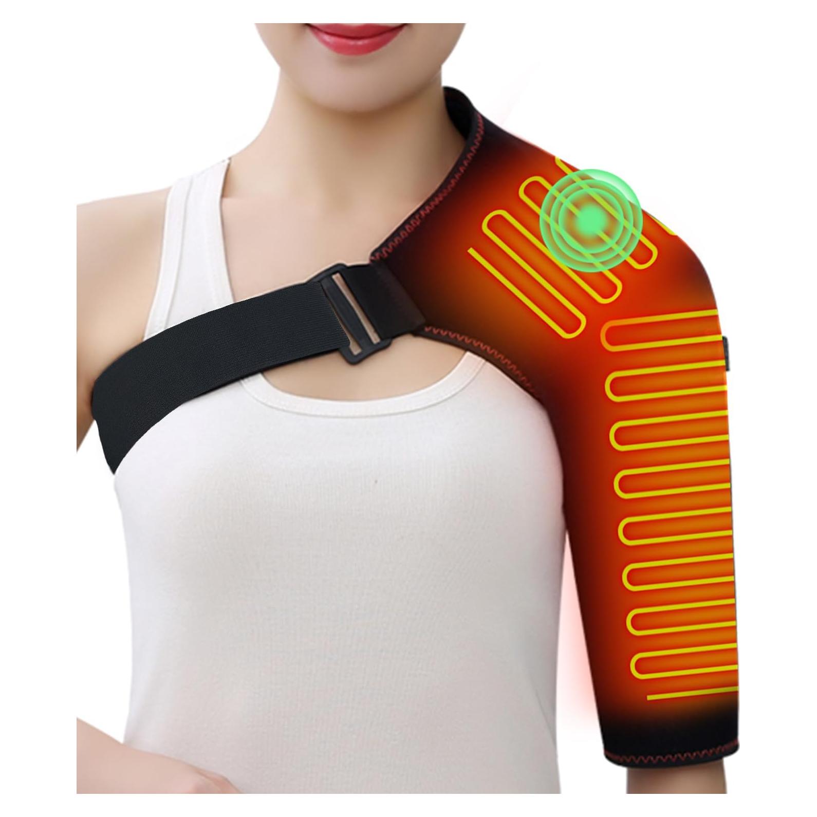 Faja Calentada para Hombro Woolala con Masajeador Eléctrico