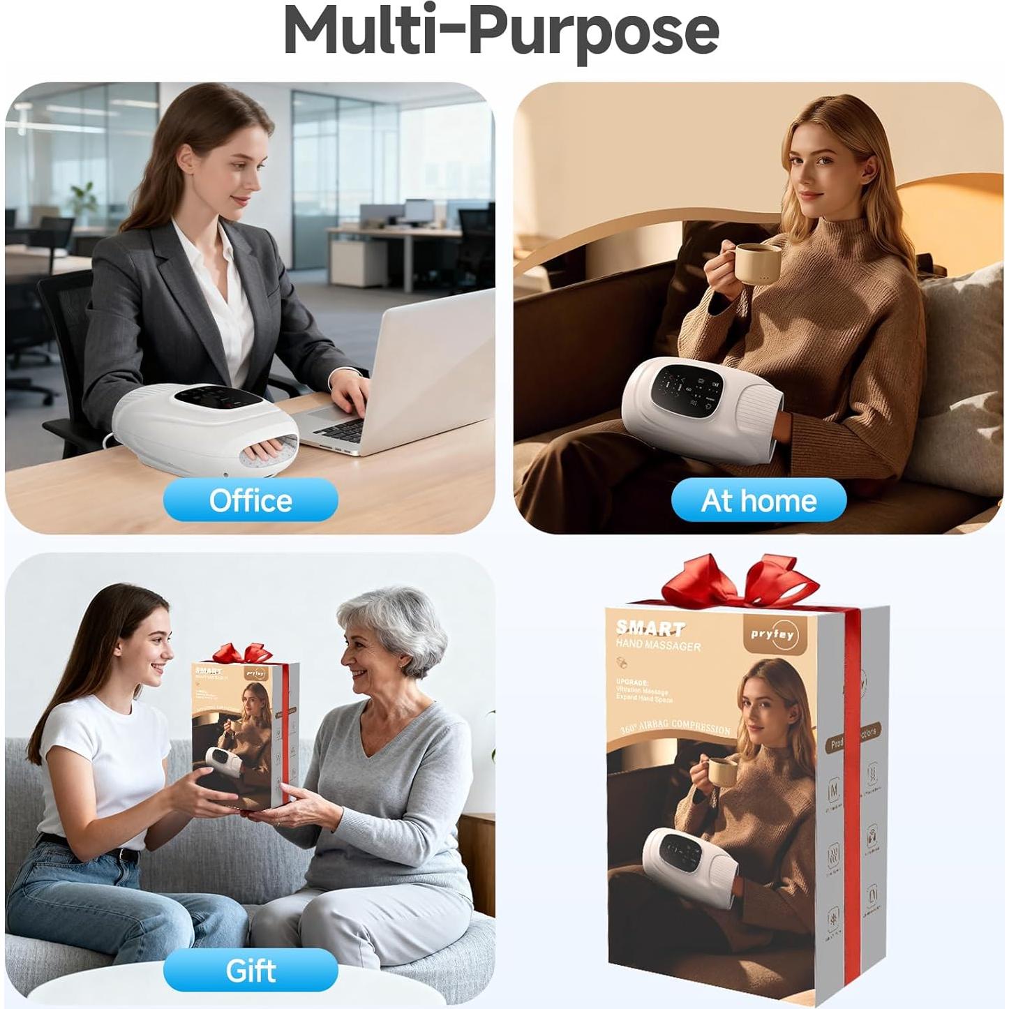 Masajeador de Manos Eléctrico WENZHOU KX-708 con Calor y Compresión