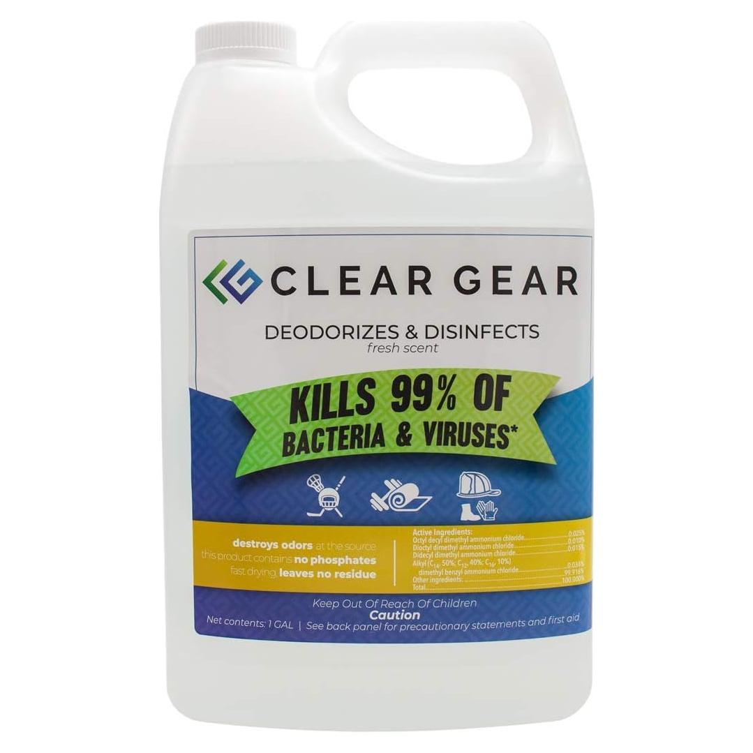 Desinfectante Clear Gear 3.78L para Equipos Deportivos y Gimnasios