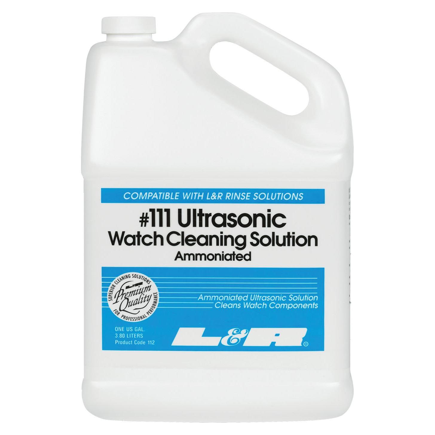 Solución de limpieza ultrasónica L&R para relojes 3.785L