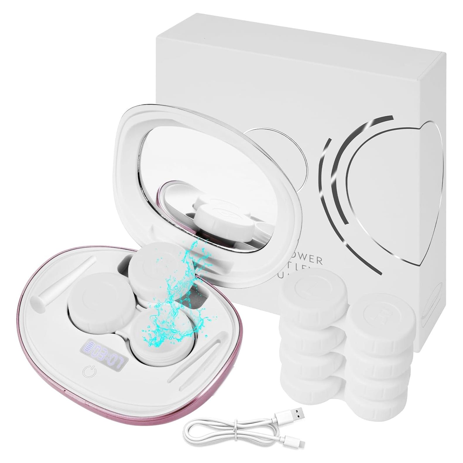 Limpiadora Ultrasónica de Lentes de Contacto VORDRASSIL MV7 Rosado