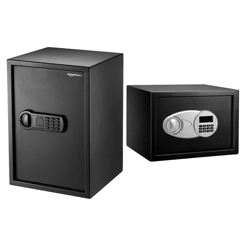 Caja Fuerte Electrónica AmazonBasics 1.8 Pies Cúbicos Negra