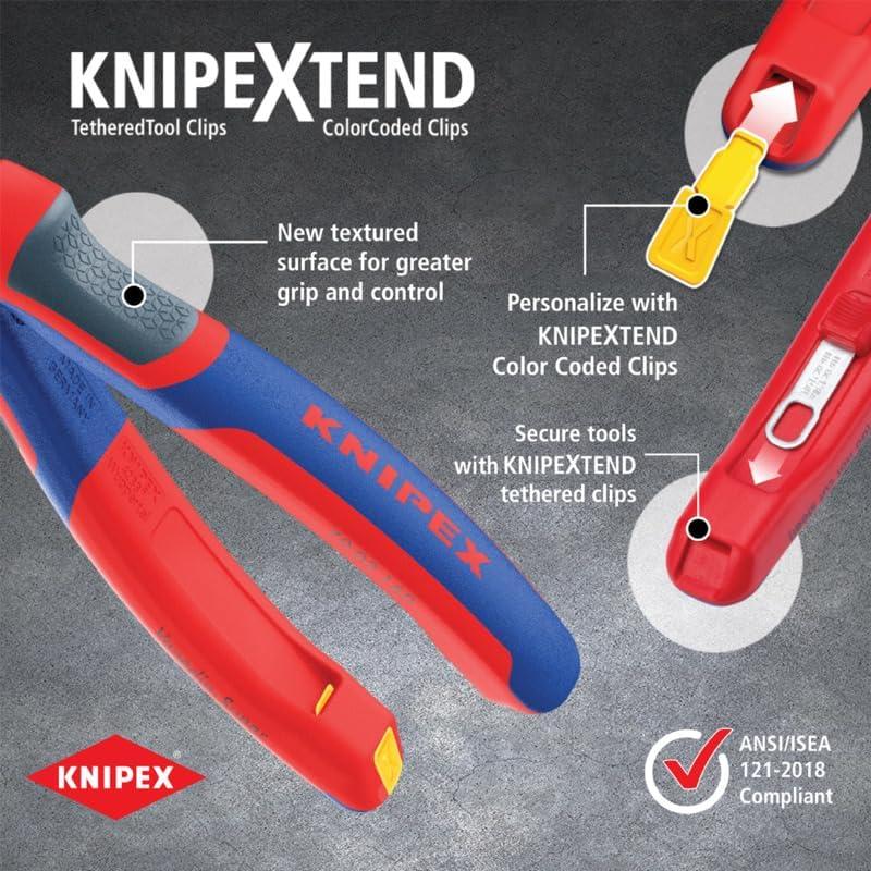 Alicates de Corte Diagonal KNIPEX 16.9 cm con Destripador