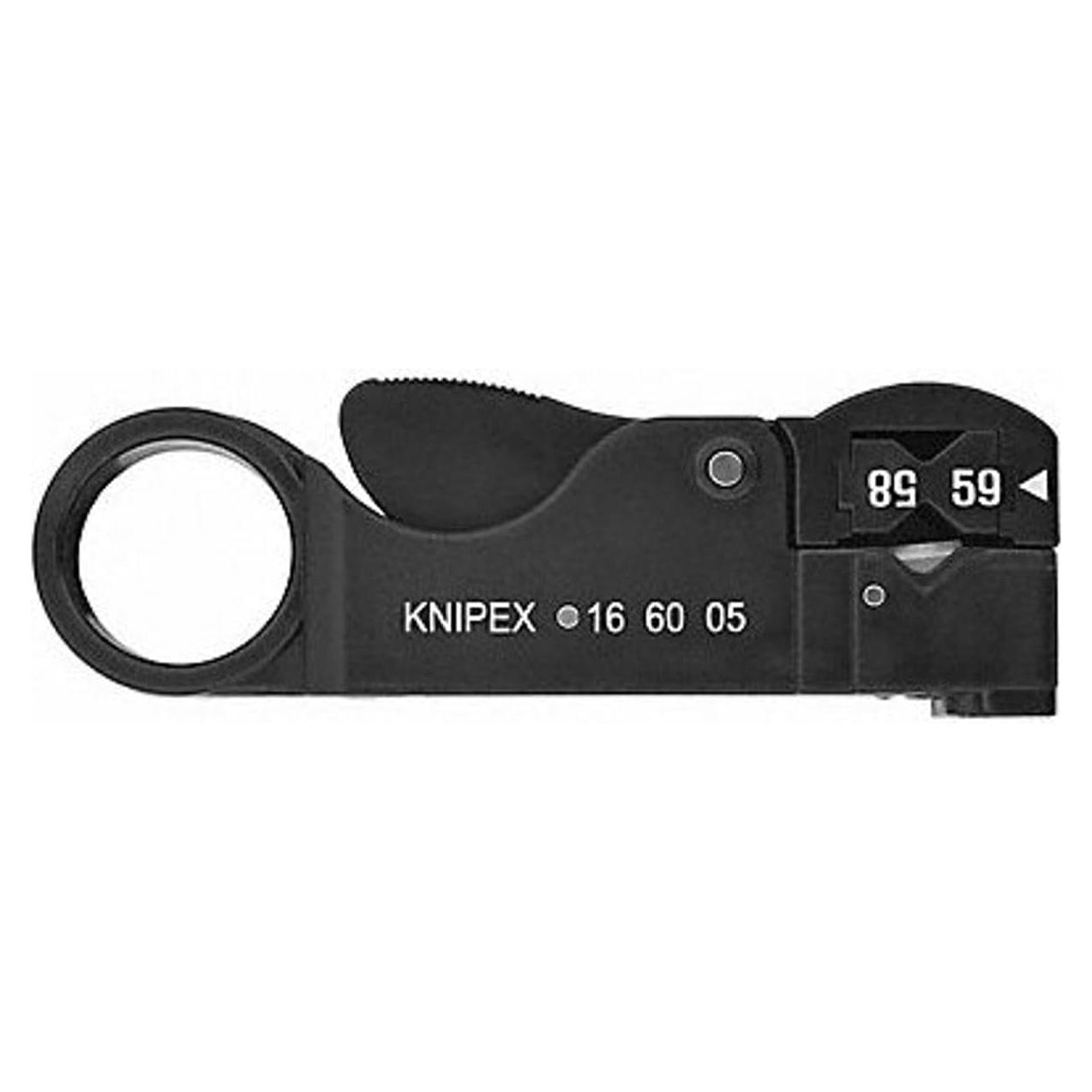 Desforrador de Cable Coaxial KNIPEX 16 60 05 SB - Ergonómico