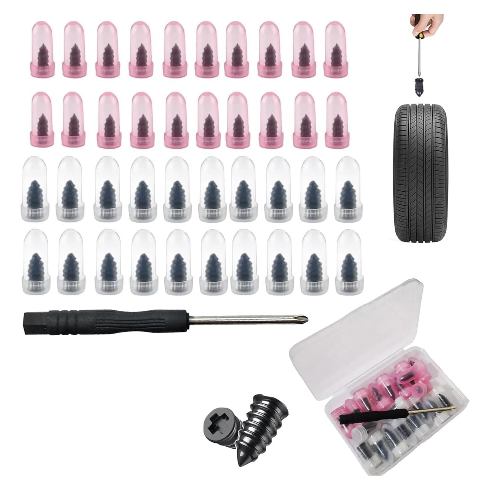 Kit de Reparación de Neumáticos Genérico 40 PCS con Destornillador