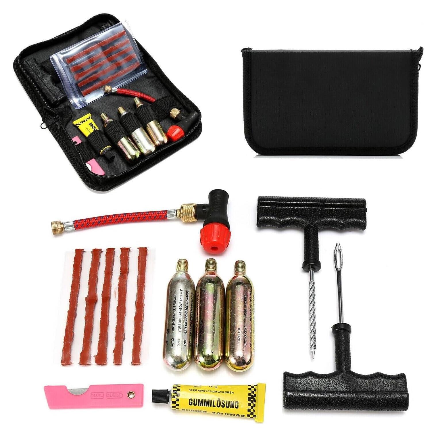 Kit de Reparación de Punciones Tubeless BKICKI para Neumáticos