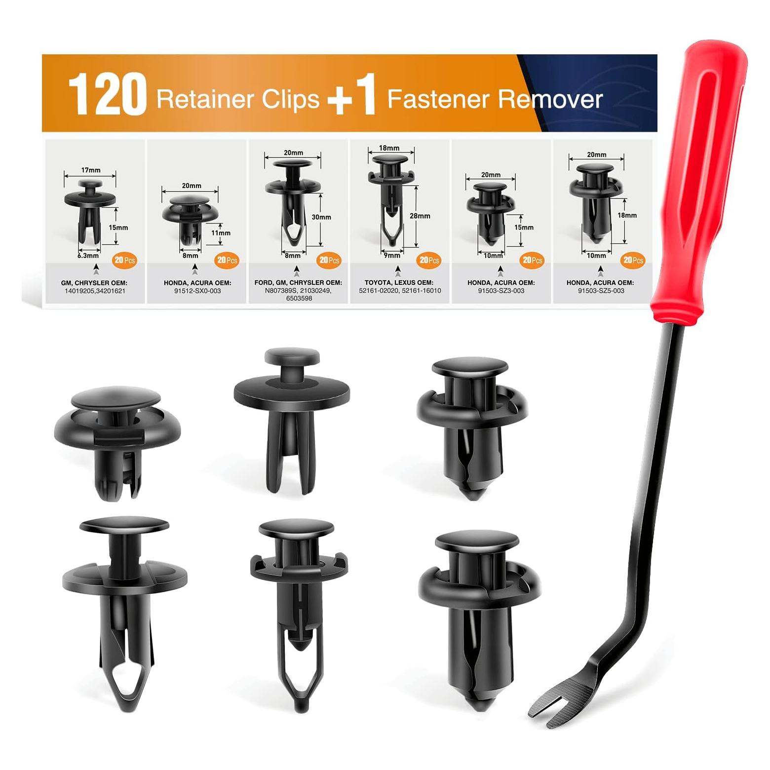 Kit de 120 Clips de Remache GOOACC GRC-30 + Removedor