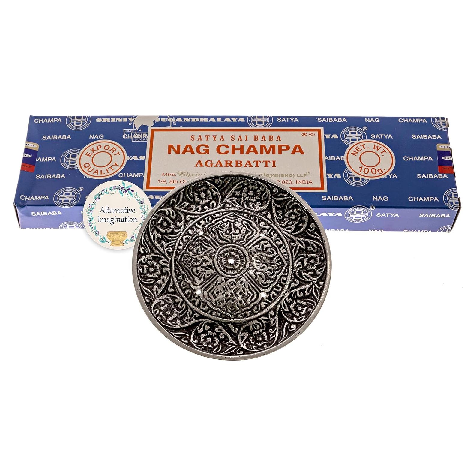 Incienso Nag Champa 100g + Soporte Tibetano Alternative Imagination