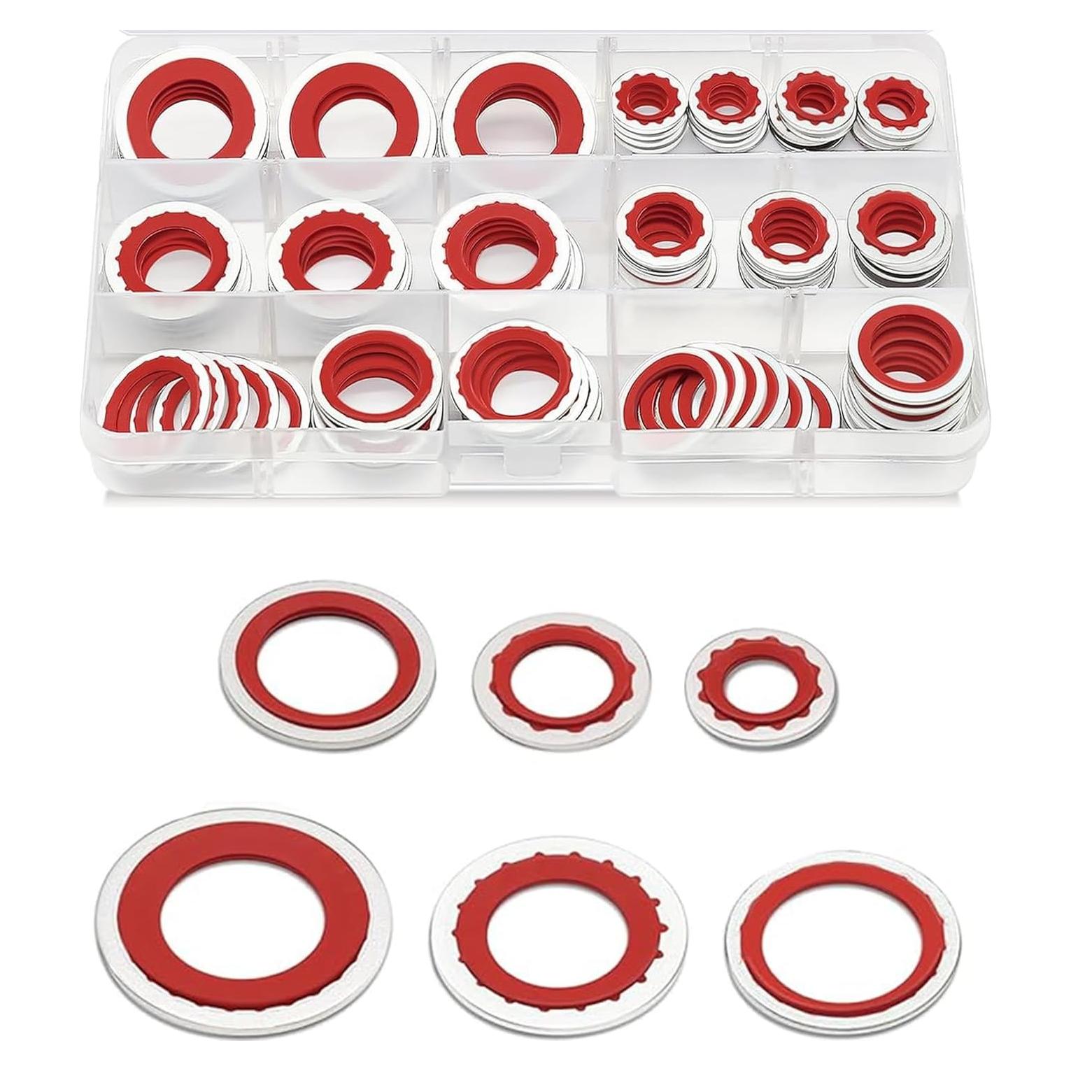 Kit de Juntas de Sello para A/C Zikefest 85 Piezas 6 Tamaños