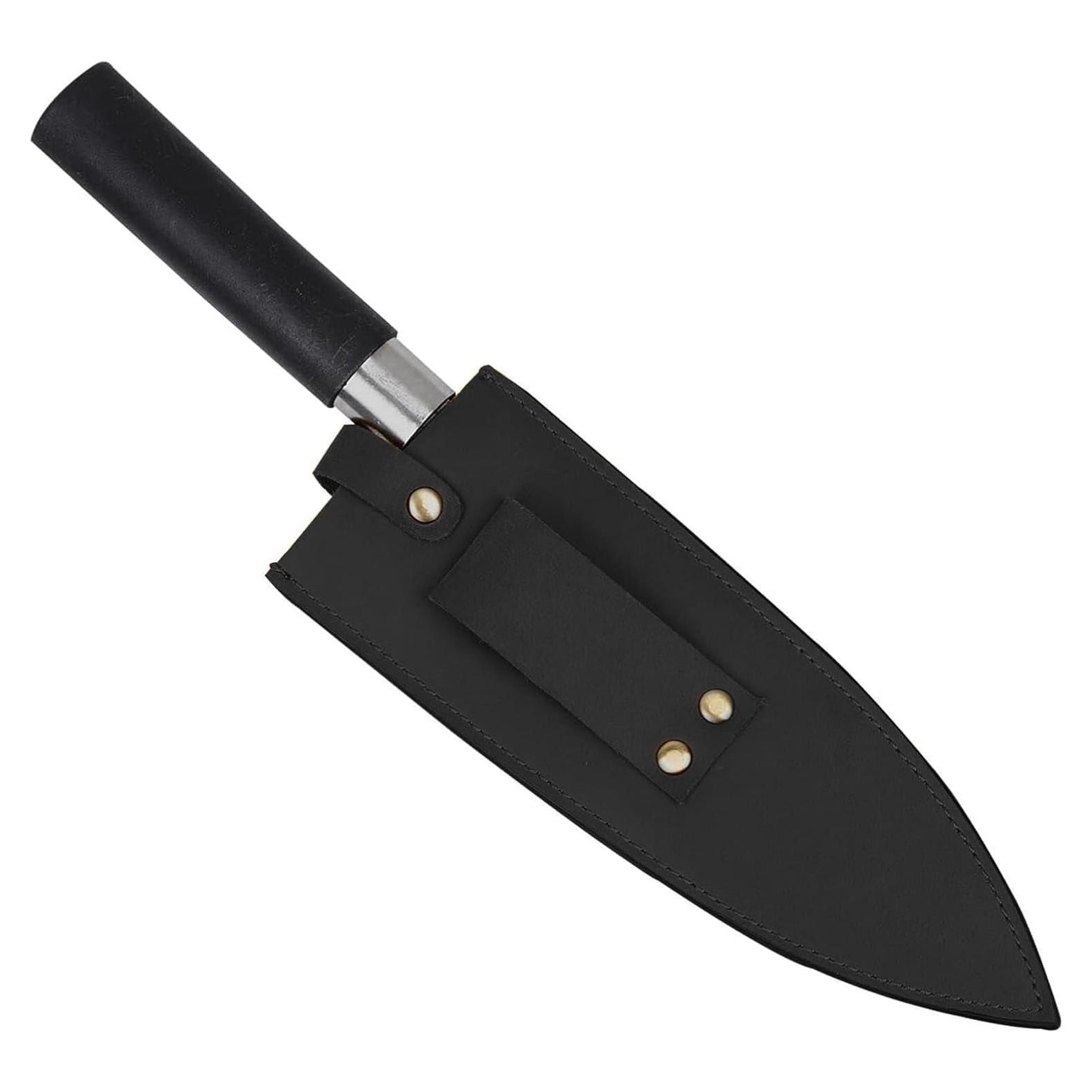 Funda de cuchillo de cuero Qchengsan 20.8x5.6cm para chef