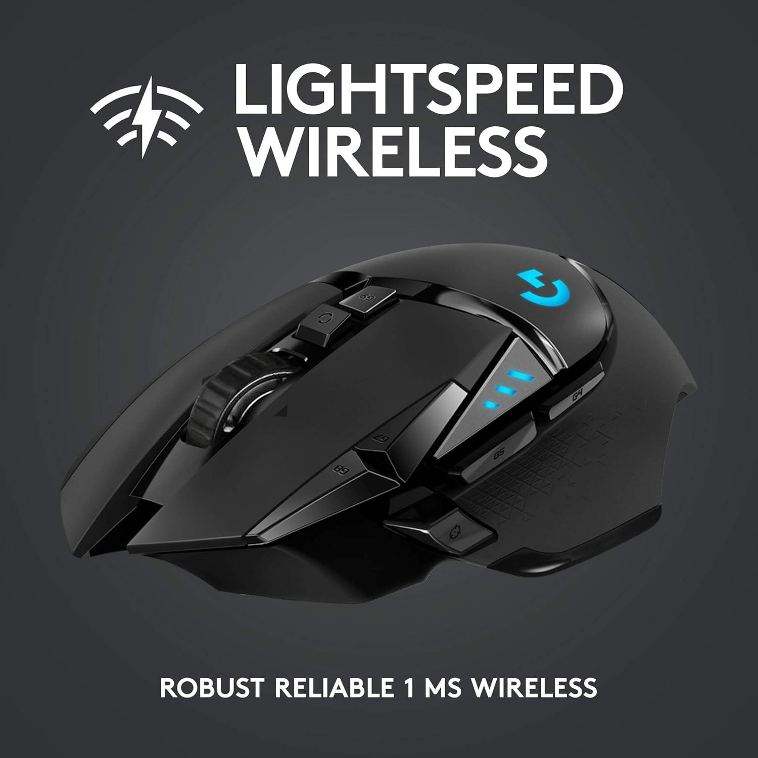 Ratón Inalámbrico para Juegos Logitech G502 Lightspeed - Negro