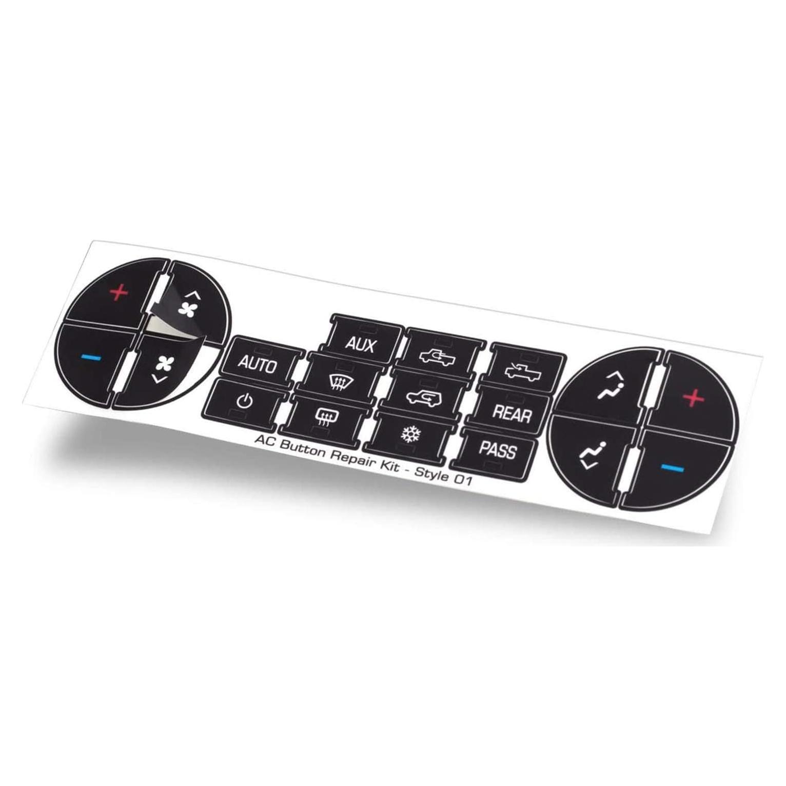 Kit de Reparación de Botones de A/C OxGord - Compatible GM 2007-2014