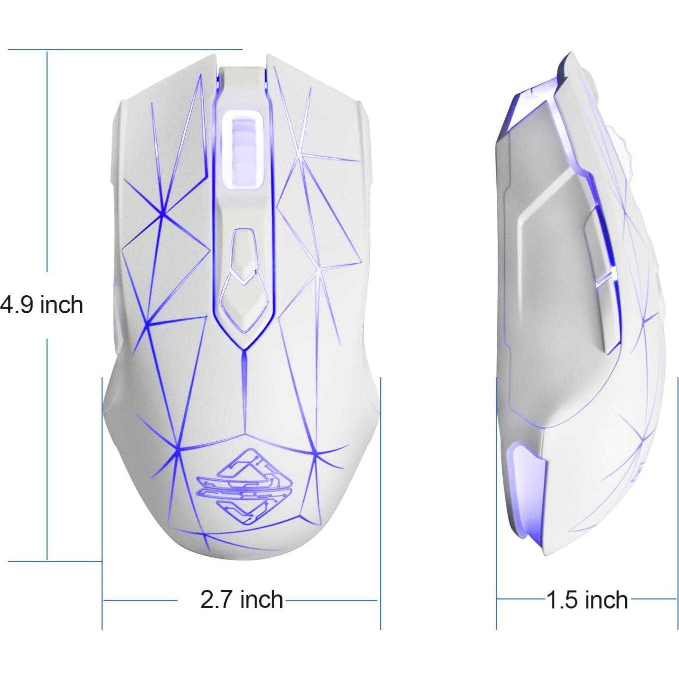 Raton Gamer FIRSTBLOOD AJ52 RGB 7 Botones Ergonomico USB