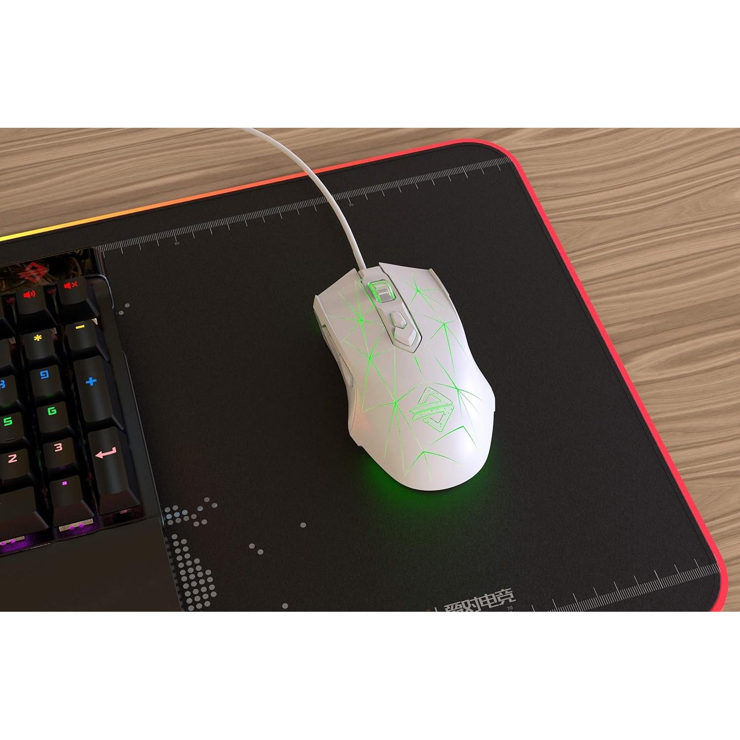 Raton Gamer FIRSTBLOOD AJ52 RGB 7 Botones Ergonomico USB