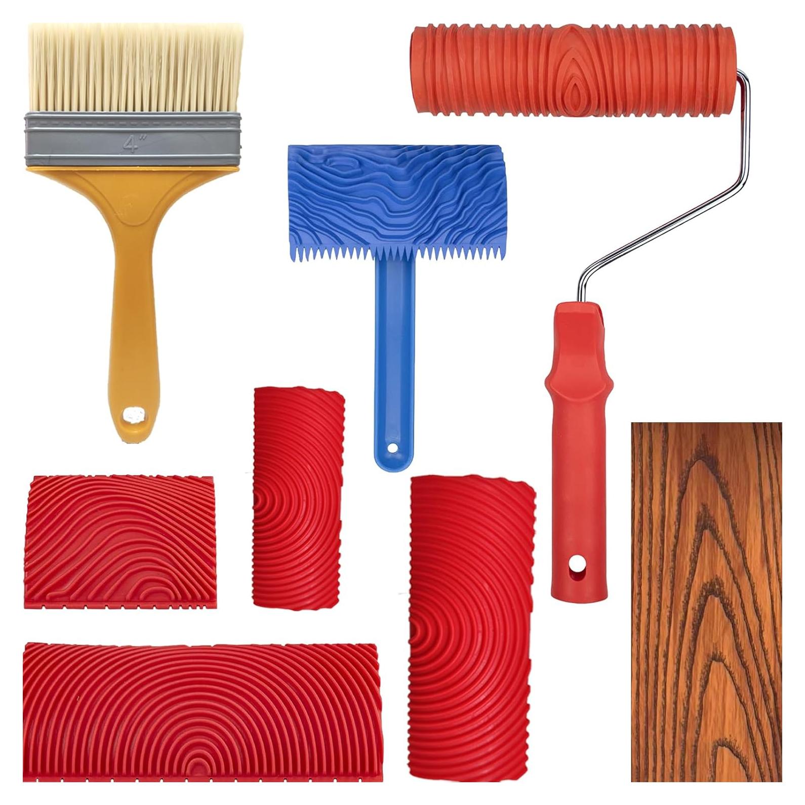 Juego de herramientas de grano de madera DUOYUZHIYU 7 piezas