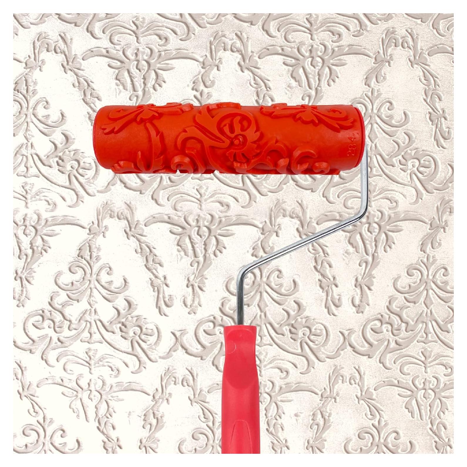 Rodillo de pintura decorativo Hanroy 7" goma textura ladrillo