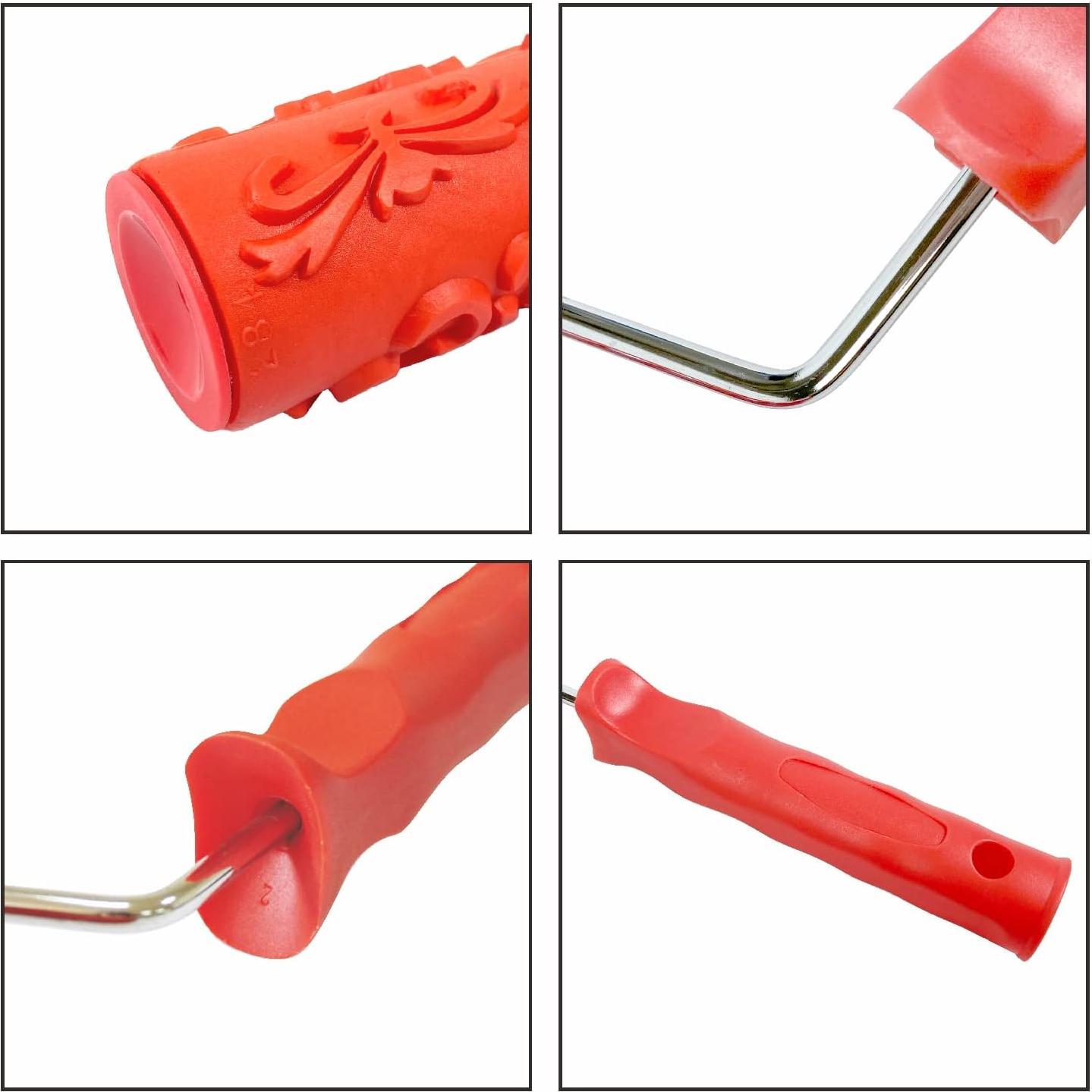 Rodillo de pintura decorativo Hanroy 7" goma textura ladrillo