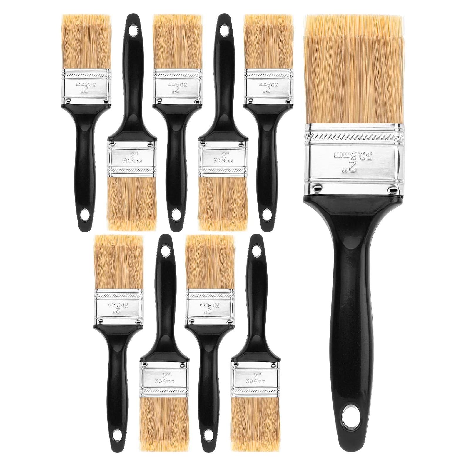 Pinceles de Pintura Bates - 10 Unidades 5.08 cm Planos