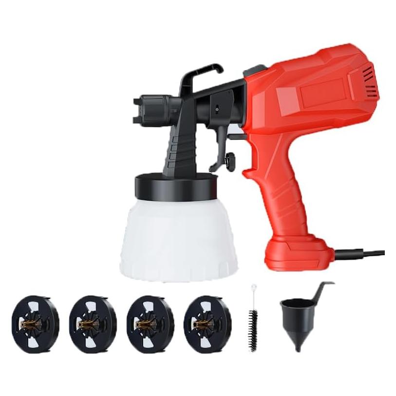 Pulverizador de Pintura Inalámbrico Genérico 400W 800ml 4 Boquillas