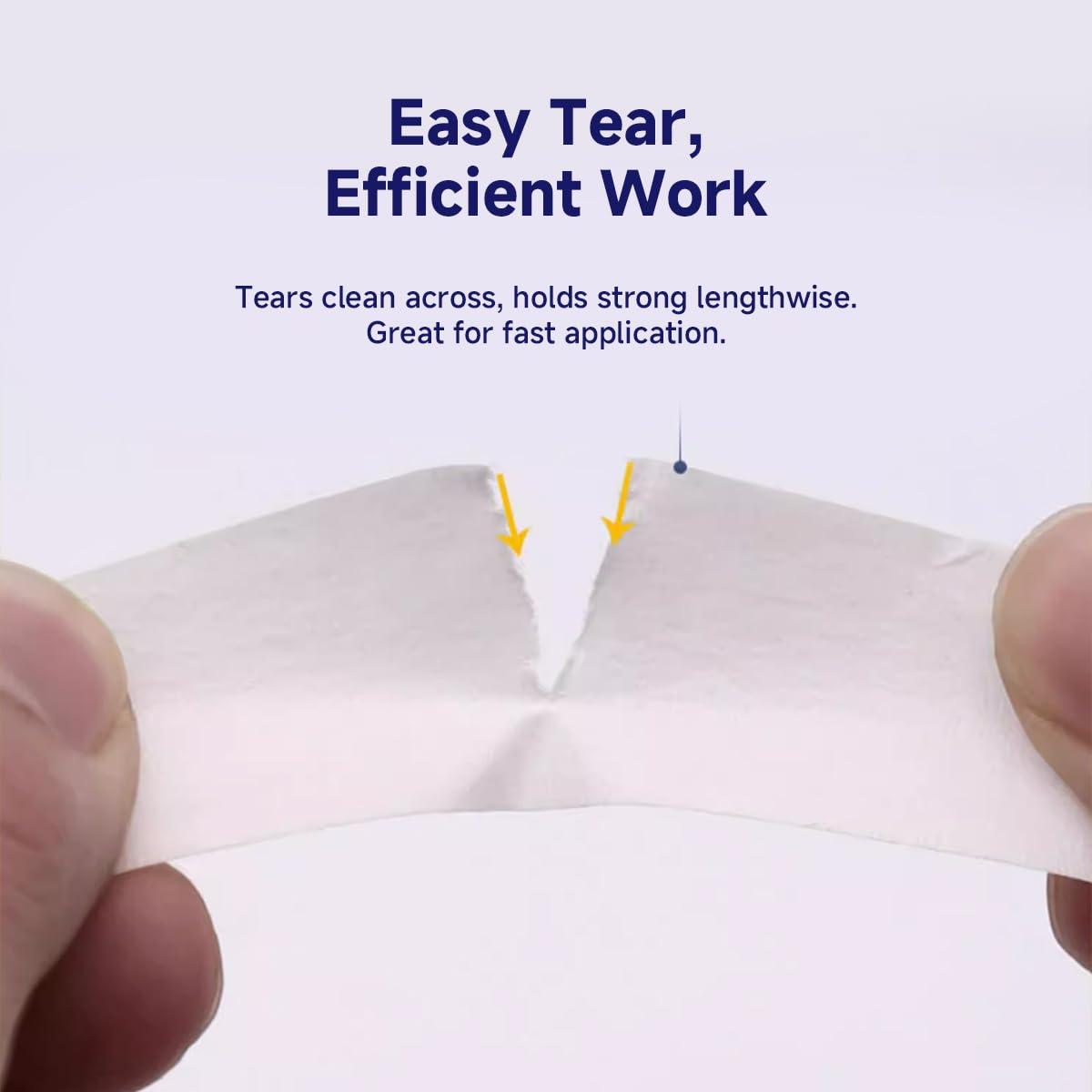 Cinta de Enmascarar Blanca GINNVA 1" (2.54 cm) x 50.29 m - 6 Rollos