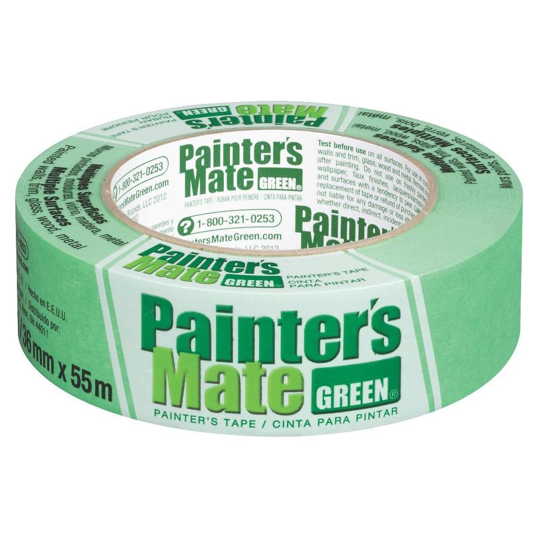 Cinta de Pintor Mate Verde Duck 36mm x 55m, Multi-Superficie