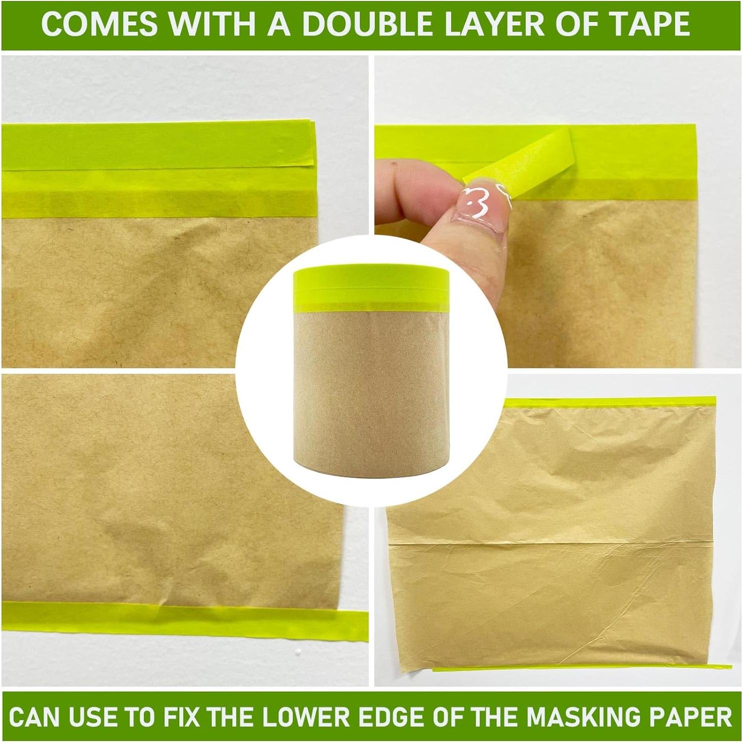 Papel de Enmascarar Hubaow 15.24 cm x 15.24 m para Pintura