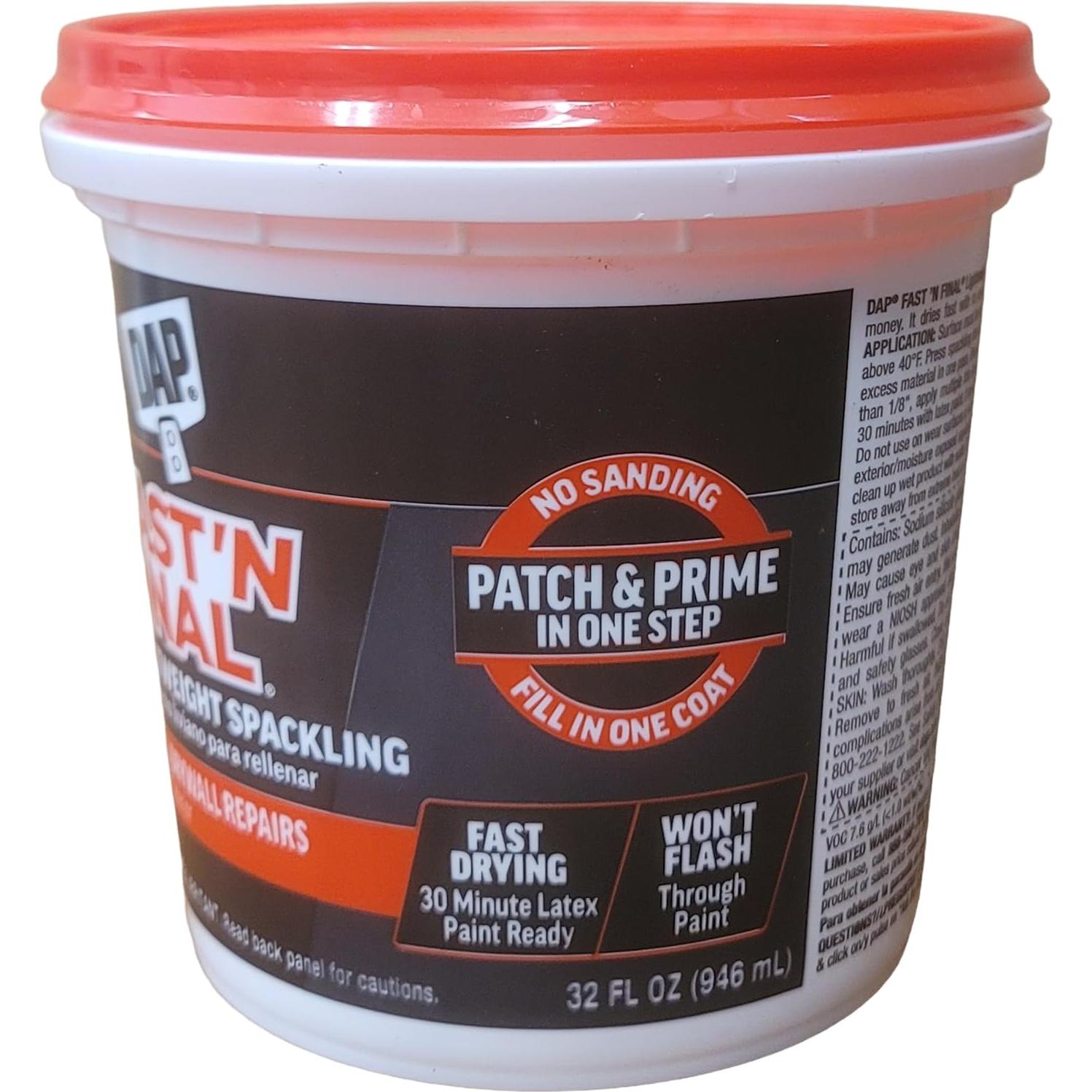 DAP Rápido y Final Compuesto de Relleno Ligero 32 oz Blanco