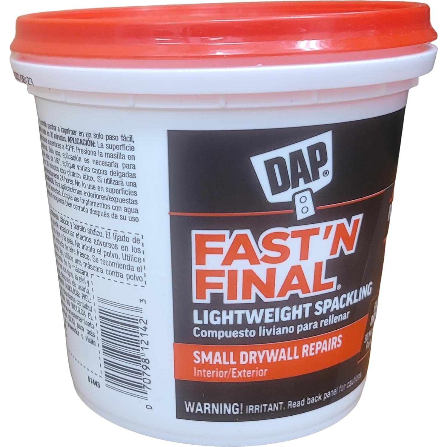 DAP Rápido y Final Compuesto de Relleno Ligero 32 oz Blanco