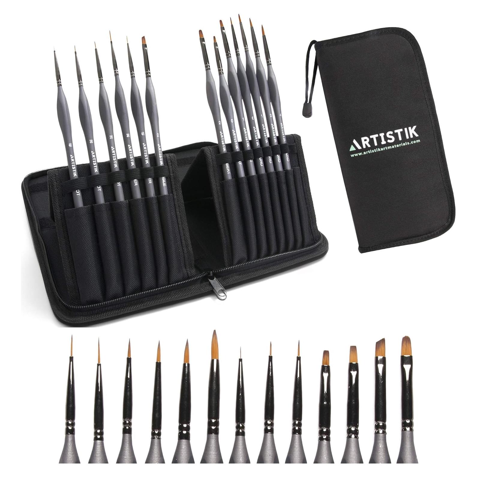 Kit de Pintura en Miniatura Artistik 13 Pinceles Detalle Fino