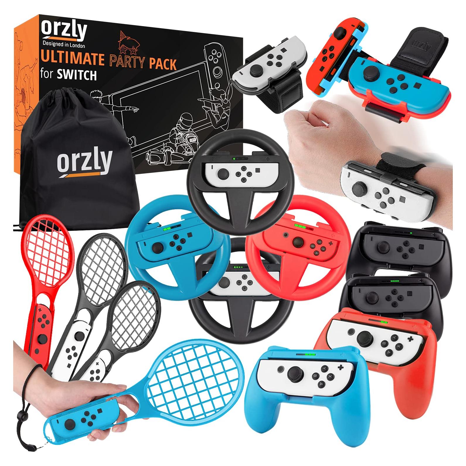 Paquete de Accesorios para Nintendo Switch Orzly 17 Piezas