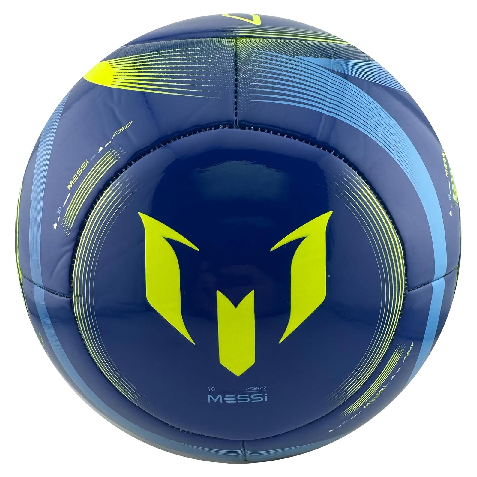 Balón de Fútbol adidas Messi Club Talla 4 Azul Amarillo