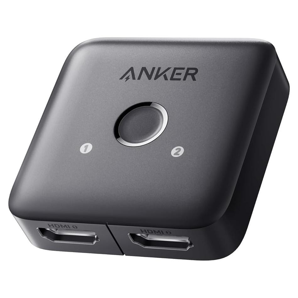 Interruptor HDMI Anker 4K 2 en 1 Soporta HDR y 3D