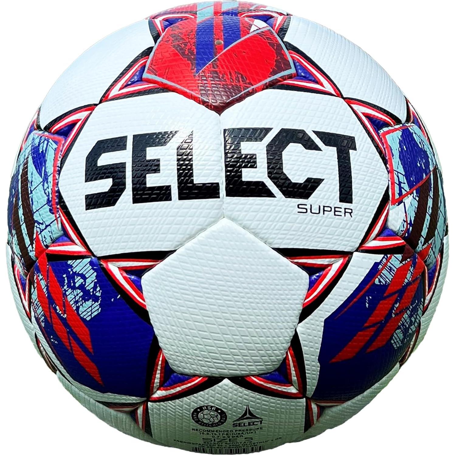 Balón de Fútbol Select Super 5 Microfibra Blanco/Azul/Rojo