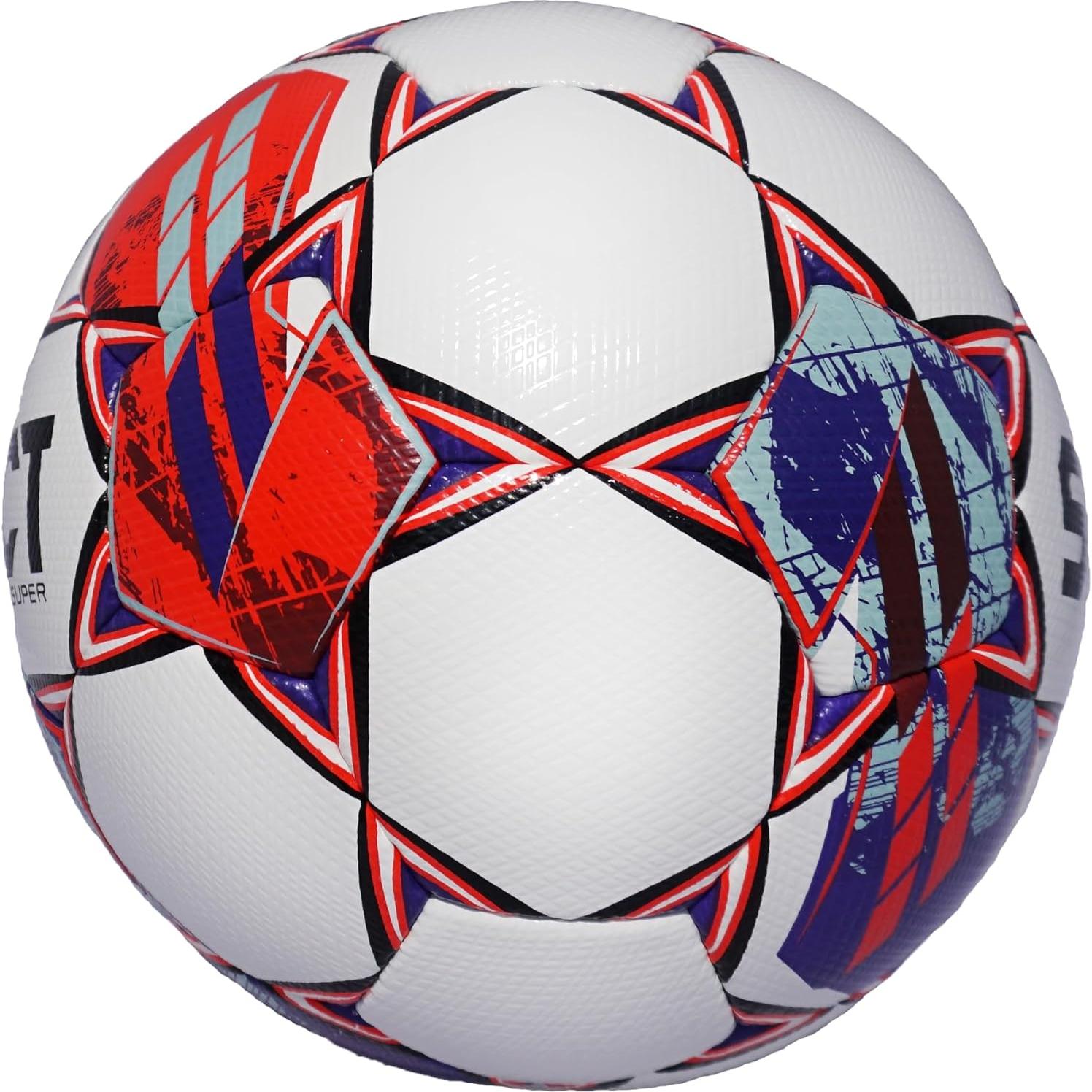 Balón de Fútbol Select Super 5 Microfibra Blanco/Azul/Rojo