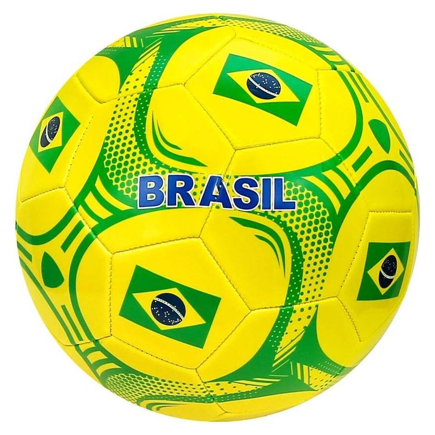 Balón de Fútbol Oficial Brasil Icon Sports Tamaño 5 Multicolor