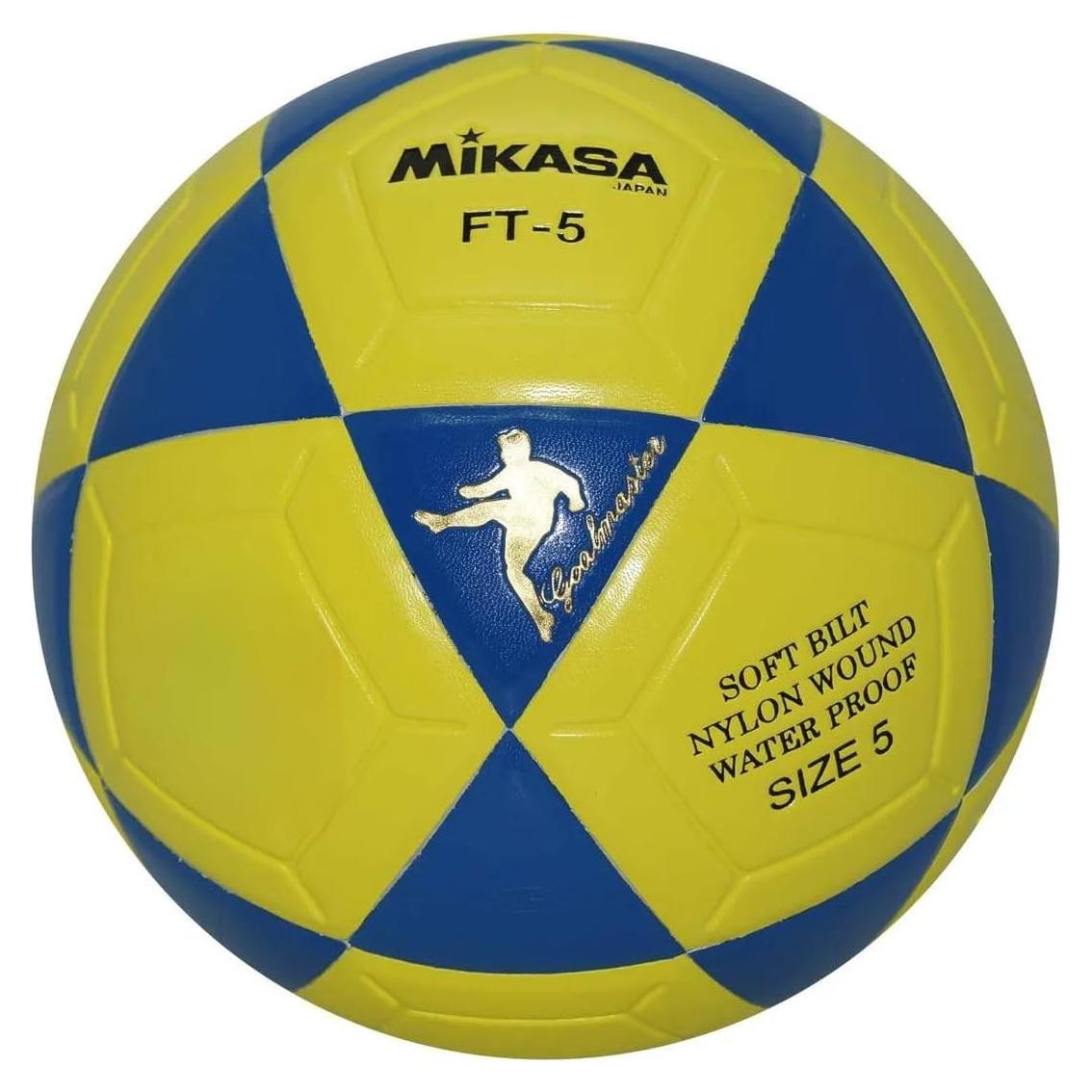 Balón de Footvolleyball Mikasa Tamaño 5 Azul/Amarillo