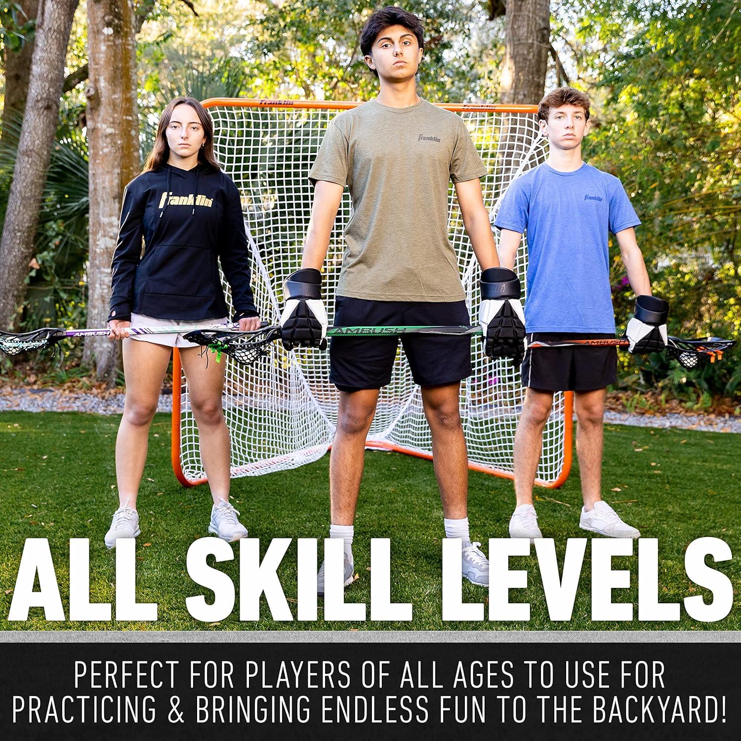 Meta de Lacrosse Franklin Sports 1.83m - Red Portátil para Jardín