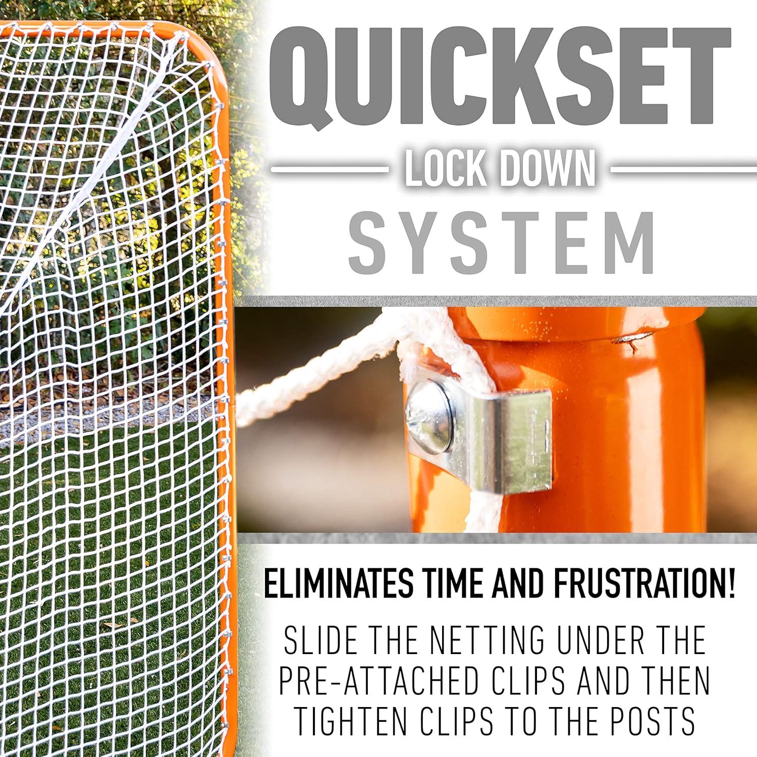 Meta de Lacrosse Franklin Sports 1.83m - Red Portátil para Jardín