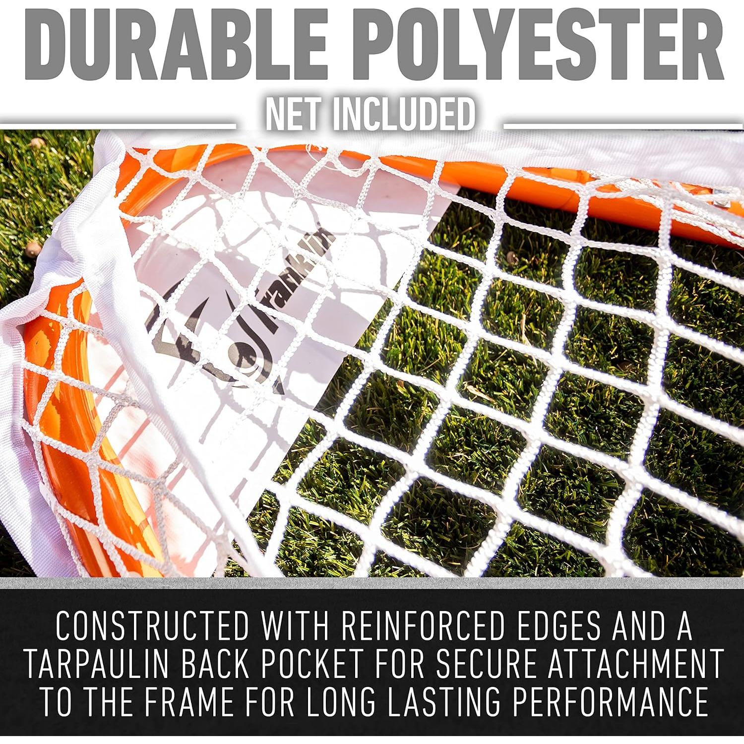 Meta de Lacrosse Franklin Sports 1.83m - Red Portátil para Jardín